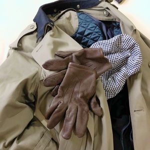 Banana Republic Brown Leather Gloves